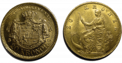 20 Kronor Gold Coins transparent PNG - StickPNG