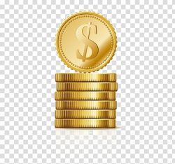 Coin Illustration, Gold Coin transparent background PNG ...