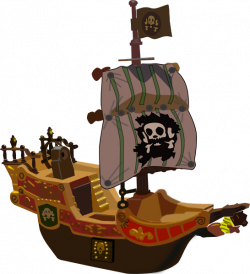 pirates+clipart+free | Pirate Ship clip art - vector clip art online ...