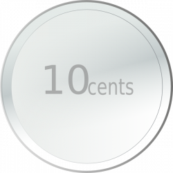 Ten Cent Coin Clip Art at Clker.com - vector clip art online ...
