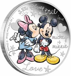 Crazy in Love 1 oz Silver Coin #Disney #Mickey #Silver #Coin http ...