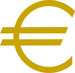 Currency Euro Gold Clip Art at Clker.com - vector clip art online ...