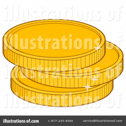 Coin Clipart #1380367 - Illustration by Hit Toon