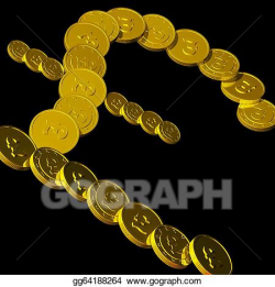 Stock Illustration - Coins pound symbol showing british ...