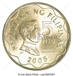Philippine Peso Coins Clipart