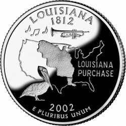 Louisiana: Flags - Emblems - Symbols - Outline Maps