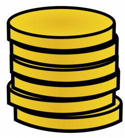 Public Domain Clip Art Image | Stack of gold coins | ID ...