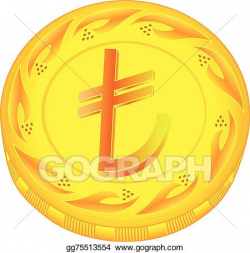Vector Art - Lira coin. Clipart Drawing gg75513554 - GoGraph