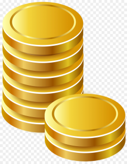 Gold Coin clipart - Gold, Coin, Yellow, transparent clip art