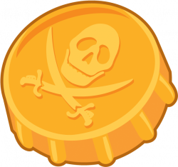 Coin Clipart Gold Doubloon - Gold Pirate Coin Png ...