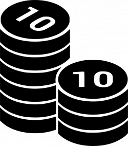 Coins Coin Columns Money Cash Currency Stack Treasure Svg Png Icon ...
