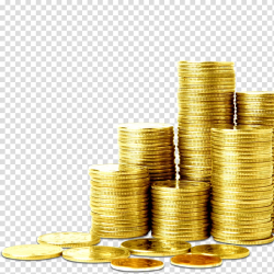 Stacks of gold-colored coins on surface, Money Coin Personal ...