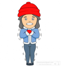 Girls Cold Weather Clipart