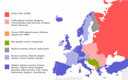 Political situation in Europe during the Cold War | mapmania ...