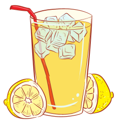 OnlineLabels Clip Art - Cold Glass Of Lemonade