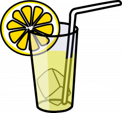 Lemonade glass by @nicubunu, A glass with cold lemonade, ice, a ...