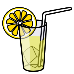 OnlineLabels Clip Art - Lemonade Glass