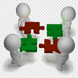 People building puzzle , Continuous integration Business ...