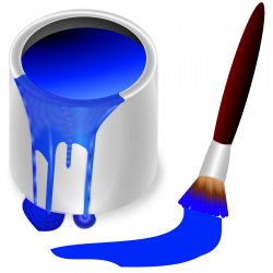 Clipart - color bucket blue