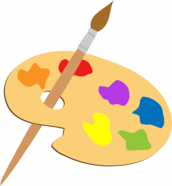 Clipart - Artists Palette And Brush