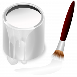 Clipart - color bucket white