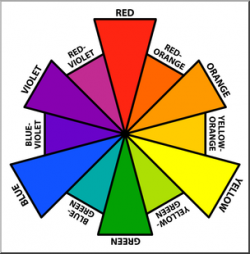 Clip Art: Color Wheels: Color Wheel 1 Color 2 I abcteach.com ...