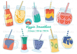 Drink Clipart, Smoothie Clipart, Beverage Clipart, Color ...