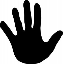 Free photo Fingers Hand Palm Silhouette Halt Stop Black - Max Pixel
