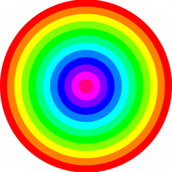 Public Domain Clip Art Image | 12 color rainbow circles | ID ...