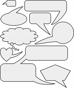 Clipart - Speech and Thought Bubbles