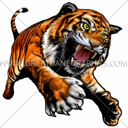 Tiger Full Body | Production Ready Artwork for T-Shirt Printing