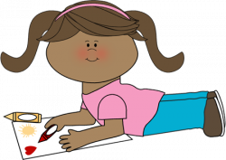 Girl Coloring Clipart