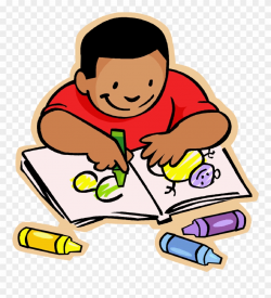 Non Fiction Cliparts - Coloring With Crayons Clipart - Png ...