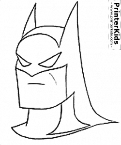 Batman mask coloring pages