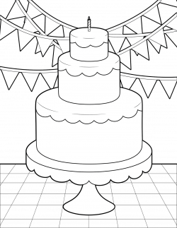 The Spinsterhood Diaries: Thursday Coloring Page: Birthday Cake