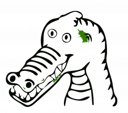 Crocodile Black And White | Clipart Panda - Free Clipart Images