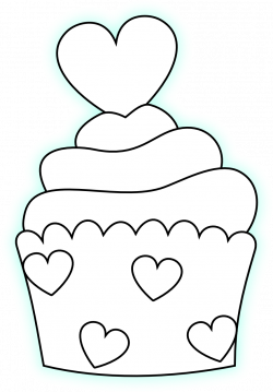 heart cupcake | Templates | Pinterest | Heart cupcakes, Scrap and ...