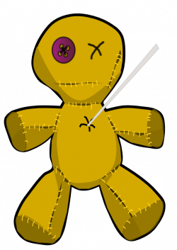 clipartist.net » Clip Art » voodoo doll coloring book colouring ...
