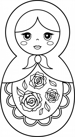 Matryoshka Doll Coloring Page | crafts | Pinterest | Matryoshka doll ...