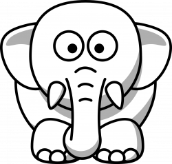 Elephant Head Clipart Black And White | Clipart Panda - Free Clipart ...