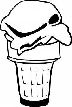 Black And White Ice Cream Cone Clipart | Clipart Panda - Free ...