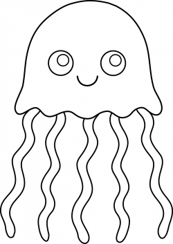 Cute Jellyfish Drawing at GetDrawings.com | Free for personal use ...