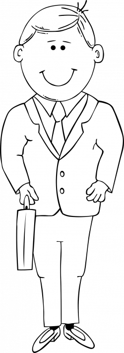 Clipart - G Man in Suit 2