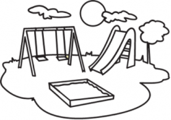Playground+Coloring+Clip+Art | Kindergarten worksheets ...
