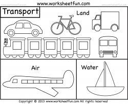 28+ Collection of Transportation Coloring Pages For Kindergarten ...