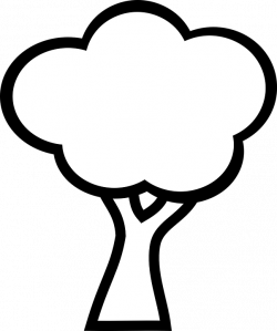 clipart coloring tree - Clipground
