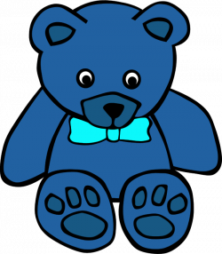 Blue Teddy Bear Clipart | Free download best Blue Teddy Bear Clipart ...