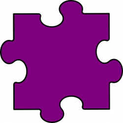 Light Purple Puzzle Piece Clip Art at Clker.com - vector clip art ...