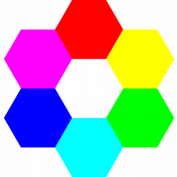 Colors clipart hexagon - Pencil and in color colors clipart hexagon