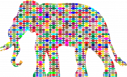 Colorful Pattern Elephant Icons PNG - Free PNG and Icons Downloads